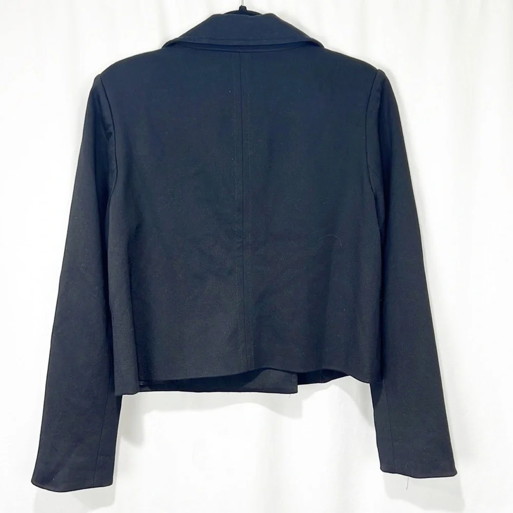 Catherine Malendrino Cropped Double Breasted Blazed Black size 10